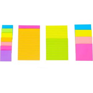 imageVanpad 15 Pack Super Sticky Notes Bright Colors SelfStick Pads Easy to Post for Home Office Notebook