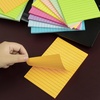image:image18 Pack Lined Sticky Notes 4x6 inLarge Notepads with LinesRuled Stickies Super Sticking PowerOffice School Memo Note Pads Bright ColorsPost on Windows DoorsRecyclableEasy to Write onMulti Color