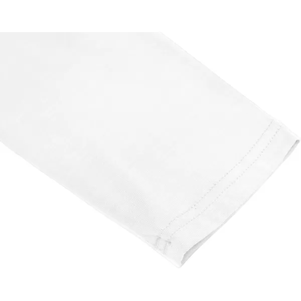 Herou Women Long Sleeve Crop Top Turtleneck Soft Lightweight Basic Slim Fit Tops1white