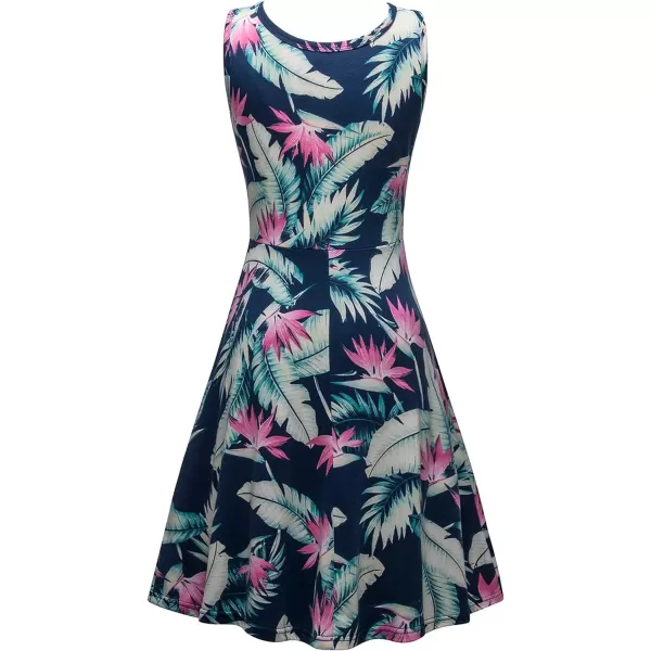 Herou Women Summer Casual Floral Sleeveless ALine Sun Dresses Flower22 XLargeHerou Women Summer Casual Floral Sleeveless ALine Sun Dresses Flower22 XLarge