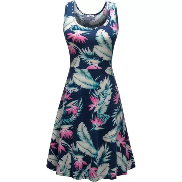Herou Women Summer Casual Floral Sleeveless ALine Sun Dresses Flower22 XLargeHerou Women Summer Casual Floral Sleeveless ALine Sun Dresses Flower22 XLarge