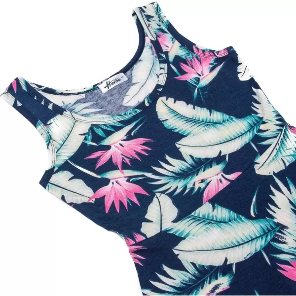 Herou Women Summer Casual Floral Sleeveless ALine Sun Dresses Flower22 XLargeHerou Women Summer Casual Floral Sleeveless ALine Sun Dresses Flower22 XLarge