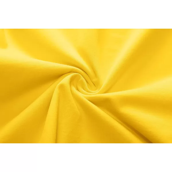 Herou Women Summer Slim Sleeveless Scoop Neck ALine Flare Sun Dresses0yellow