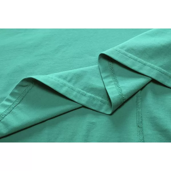 Herou Women Summer Slim Sleeveless Scoop Neck ALine Flare Sun DressesLake Green