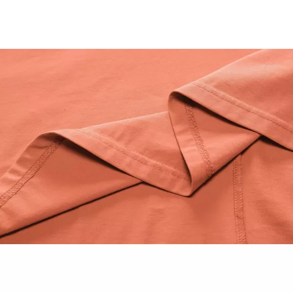 Herou Women Summer Slim Sleeveless Scoop Neck ALine Flare Sun DressesPale Coral
