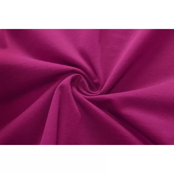 Herou Women Summer Slim Sleeveless Scoop Neck ALine Flare Sun DressesPurple Red