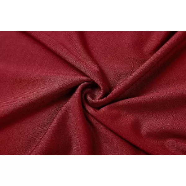 Herou Womens Long Sleeve Turtleneck Slim Fitted Lightweight Casual Active Layer Tops Shirts00burgundy Red