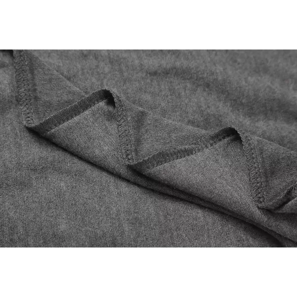 Herou Womens Long Sleeve Turtleneck Slim Fitted Lightweight Casual Active Layer Tops Shirts00grey