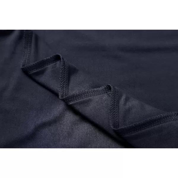 Herou Womens Long Sleeve Turtleneck Slim Fitted Lightweight Casual Active Layer Tops Shirts01navy Blue