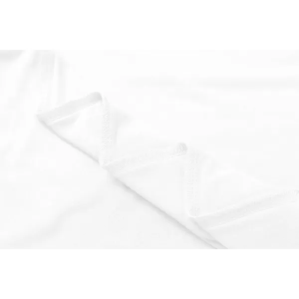 Herou Womens Long Sleeve Turtleneck Slim Fitted Lightweight Casual Active Layer Tops Shirts0white