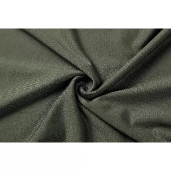 Herou Womens Long Sleeve Turtleneck Slim Fitted Lightweight Casual Active Layer Tops ShirtsArmy Green