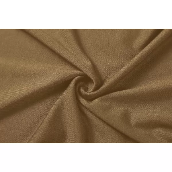 Herou Womens Long Sleeve Turtleneck Slim Fitted Lightweight Casual Active Layer Tops ShirtsDesert Tan