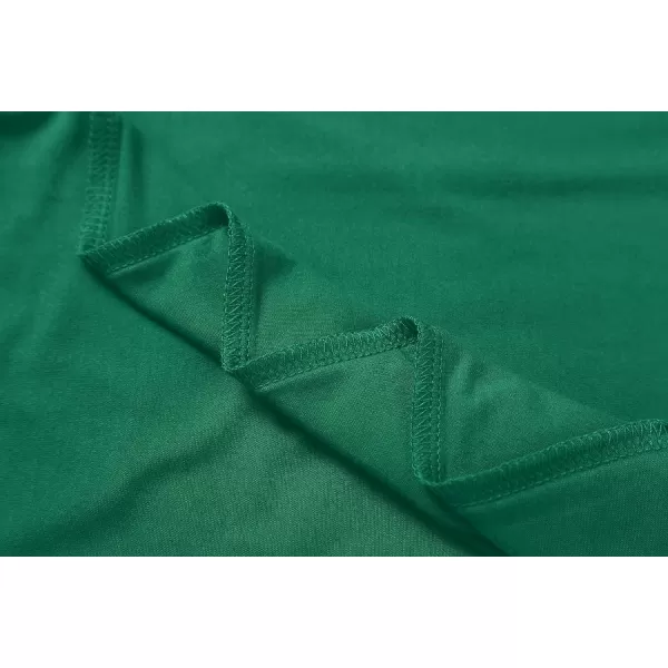 Herou Womens Long Sleeve Turtleneck Slim Fitted Lightweight Casual Active Layer Tops ShirtsGreen