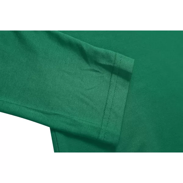 Herou Womens Long Sleeve Turtleneck Slim Fitted Lightweight Casual Active Layer Tops ShirtsGreen