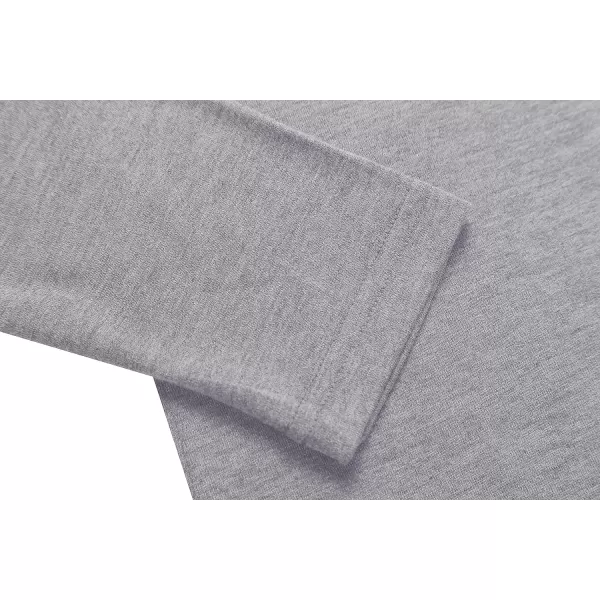 Herou Womens Long Sleeve Turtleneck Slim Fitted Lightweight Casual Active Layer Tops ShirtsLight Grey