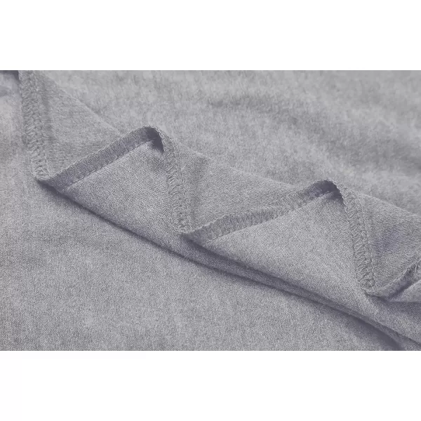 Herou Womens Long Sleeve Turtleneck Slim Fitted Lightweight Casual Active Layer Tops ShirtsLight Grey
