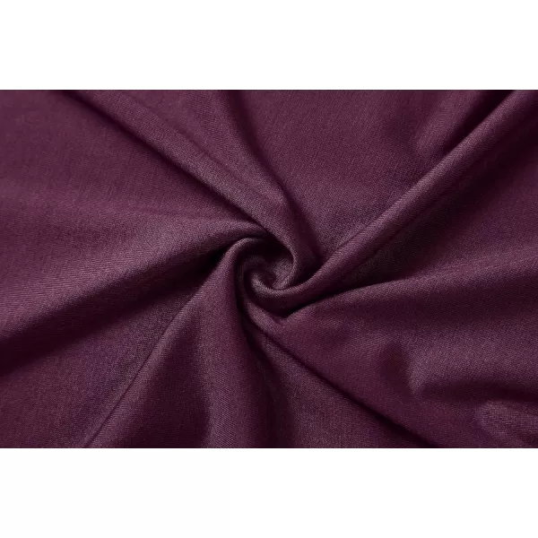 Herou Womens Long Sleeve Turtleneck Slim Fitted Lightweight Casual Active Layer Tops ShirtsPurple Red