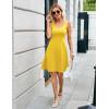 imageHerou Summer Beach Floral Dresses for Women A line Sleeveless Wide Strap High Waist Midi Tank Dress0yellow