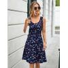 imageHerou Summer Beach Floral Dresses for Women A line Sleeveless Wide Strap High Waist Midi Tank DressAfloral22