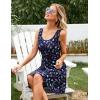 imageHerou Summer Beach Floral Dresses for Women A line Sleeveless Wide Strap High Waist Midi Tank DressAfloral22