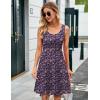imageHerou Summer Beach Floral Dresses for Women A line Sleeveless Wide Strap High Waist Midi Tank DressAfloral28
