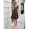 imageHerou Summer Beach Floral Dresses for Women A line Sleeveless Wide Strap High Waist Midi Tank DressFlower09b