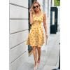 imageHerou Summer Beach Floral Dresses for Women A line Sleeveless Wide Strap High Waist Midi Tank DressFlower11b