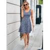 imageHerou Summer Beach Floral Dresses for Women A line Sleeveless Wide Strap High Waist Midi Tank DressFlower14b