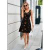 imageHerou Summer Beach Floral Dresses for Women A line Sleeveless Wide Strap High Waist Midi Tank DressHalloween02
