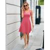 imageHerou Summer Beach Floral Dresses for Women A line Sleeveless Wide Strap High Waist Midi Tank DressRose