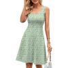 imageHerou Summer Beach Floral Dresses for Women A line Sleeveless Wide Strap High Waist Midi Tank DressAflower82