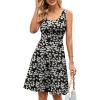 imageHerou Summer Beach Floral Dresses for Women A line Sleeveless Wide Strap High Waist Midi Tank DressFloral07