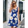 imageHerou Summer Beach Floral Dresses for Women A line Sleeveless Wide Strap High Waist Midi Tank DressFlower19