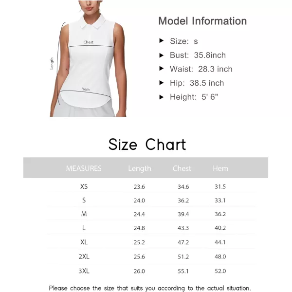 THE GYM PEOPLE Womens Sleeveless Tennis Polo Shirts Collared Slim Fit Breathable Workout Golf Tank TopsWhite
