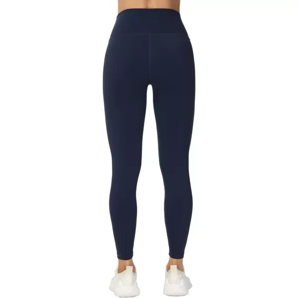 THE GYM PEOPLE Womens V Cross Waist Yoga Leggings with High Waisted Tummy ControlBlue