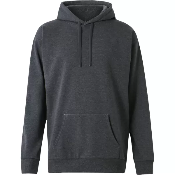 THE GYM PEOPLE Mens Pullover Hoodie in Loose fit Heavyweight Ultra Soft Fleece With PocketsDark Greyfleece Lined