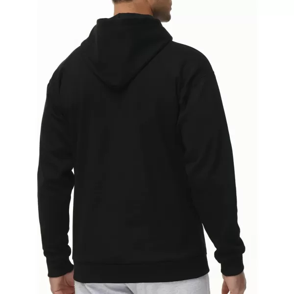 THE GYM PEOPLE Mens Pullover Hoodie in Loose fit Heavyweight Ultra Soft Fleece With PocketsElk Print Black