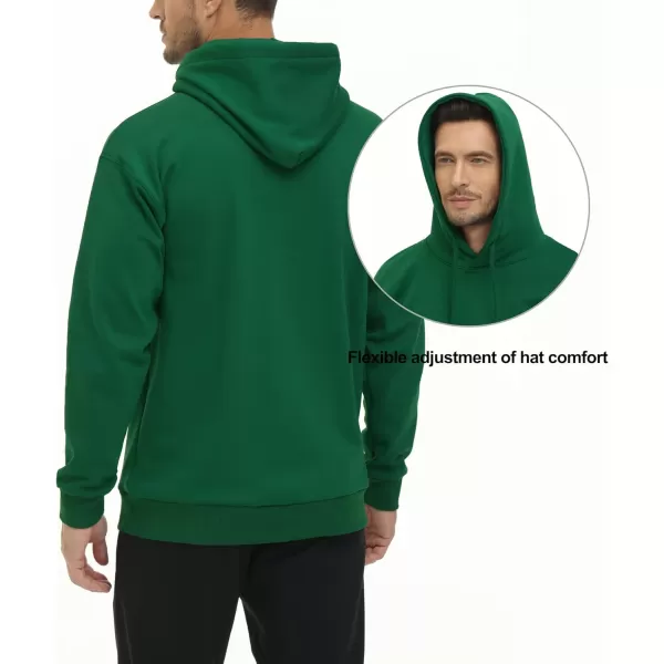 THE GYM PEOPLE Mens Pullover Hoodie in Loose fit Heavyweight Ultra Soft Fleece With PocketsGreen