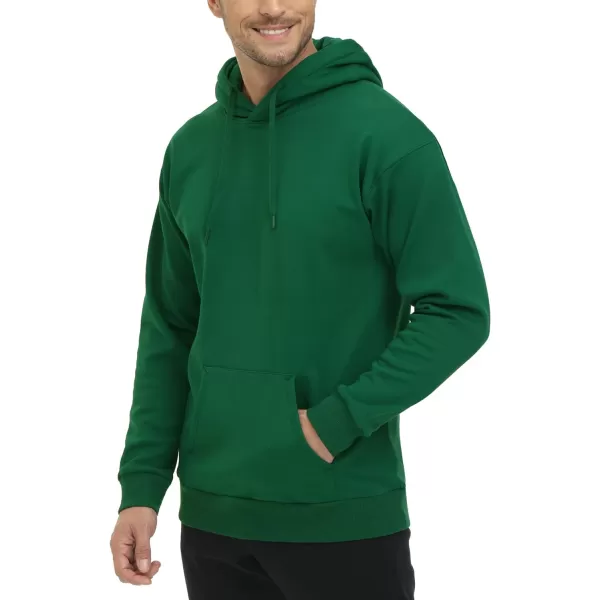 THE GYM PEOPLE Mens Pullover Hoodie in Loose fit Heavyweight Ultra Soft Fleece With PocketsGreen