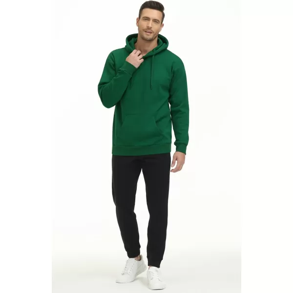 THE GYM PEOPLE Mens Pullover Hoodie in Loose fit Heavyweight Ultra Soft Fleece With PocketsGreen