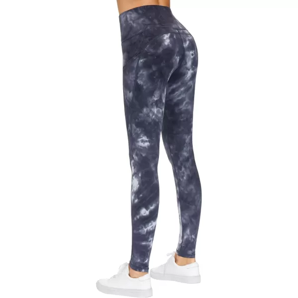 THE GYM PEOPLE Thick High Waist Yoga Pants with Pockets Tummy Control Workout Running Yoga Leggings for WomenBlackDark GreyWhite