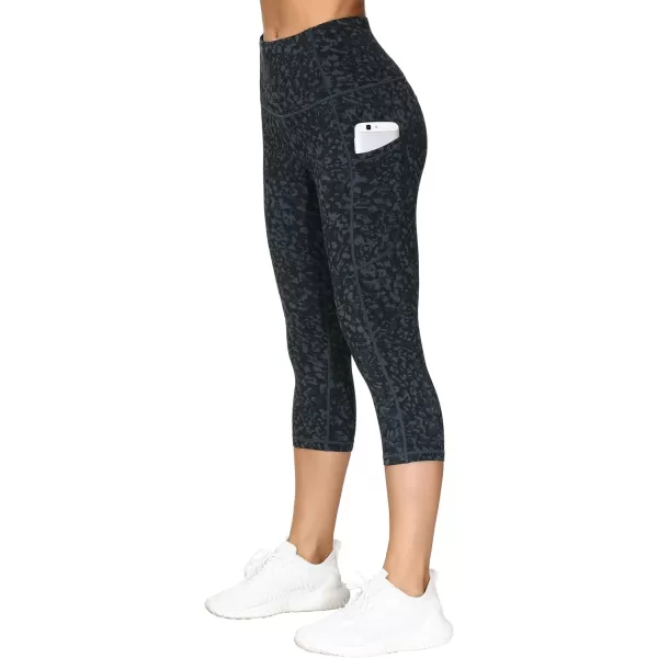 THE GYM PEOPLE Thick High Waist Yoga Pants with Pockets Tummy Control Workout Running Yoga Leggings for WomenZcapris Graffiti