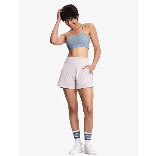 THE GYM PEOPLE Womens Adjustable Spaghetti Strap Sports Bras Wirefree Workout Tops with Removable PaddedDenim Blue