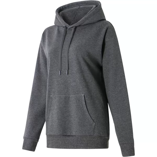 THE GYM PEOPLE Womens Basic Pullover Hoodie Loose fit Ultra Soft Fleece hooded Sweatshirt With PocketsFleece Lineddark Grey