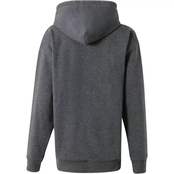 THE GYM PEOPLE Womens Basic Pullover Hoodie Loose fit Ultra Soft Fleece hooded Sweatshirt With PocketsFleece Lineddark Grey