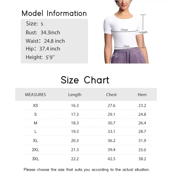 THE GYM PEOPLE Womens Cute Crop TShirts Short Sleeve Ribbed Ice Silk Slim Fit Casual Tee TopsWhite
