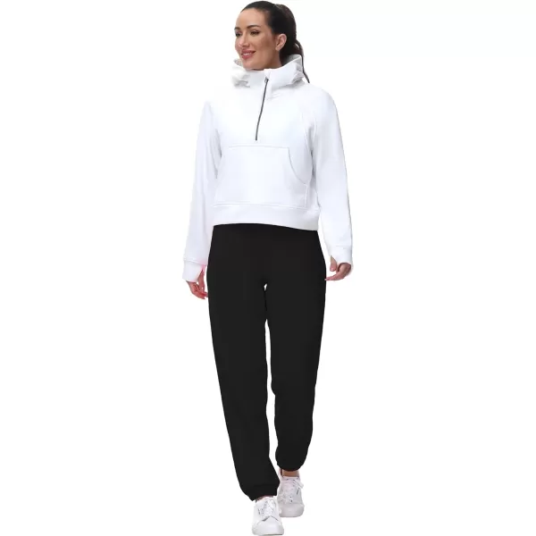 THE GYM PEOPLE Womens Fleece Sweatpants Warm Workout Joggers Pants with PocketsBlack