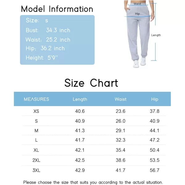 THE GYM PEOPLE Womens Fleece Sweatpants Warm Workout Joggers Pants with PocketsGrey