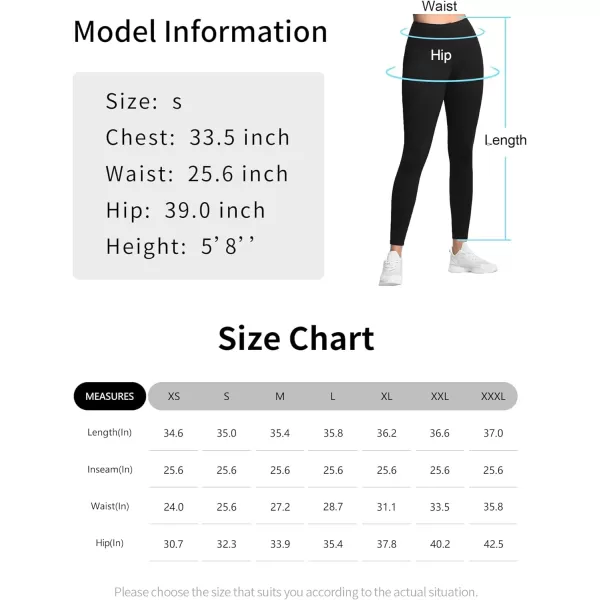 THE GYM PEOPLE Womens High Waist Workout Legging Soft Tummy Control Squat Proof Yoga Running PantsBlack