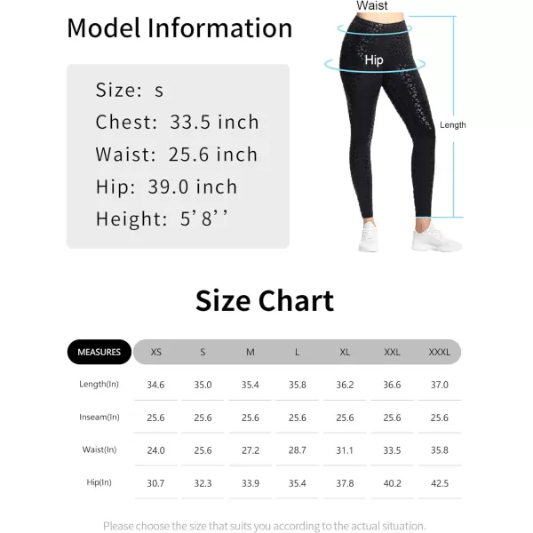 THE GYM PEOPLE Womens High Waist Workout Legging Soft Tummy Control Squat Proof Yoga Running PantsBlack Leopard